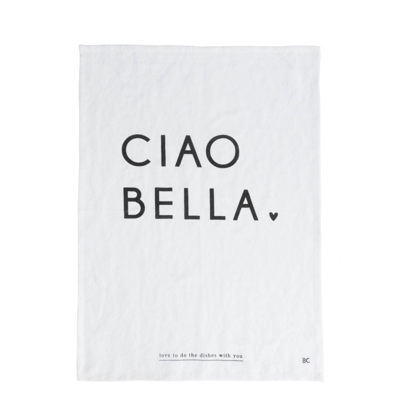 Bastion Collections Geschirrtuch / CIAO BELLA / 50cm x 70cm
